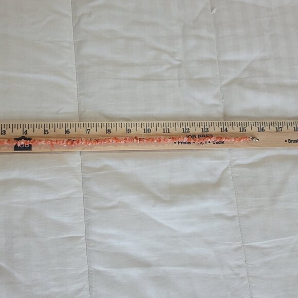 Coral Necklace Orange Choker Vintage - Picture 12 of 12